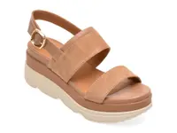Sandale GEOX maro, D65HBA, din piele intoarsa