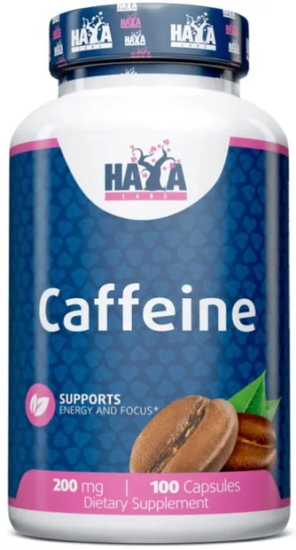 Caffeine, 200 mg, 100 capsule, Haya Labs