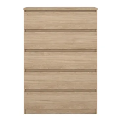 Comodă în culoare naturală cu aspect de lemn de stejar 77x111x50 cm Naia – Tvilum