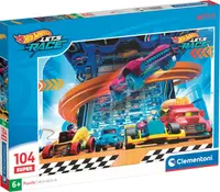 Puzzle pentru copii Clementoni din 104 piese - Hot Wheels (varianta 3)