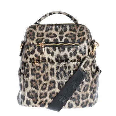 Rucsac din piele ecologica cu model animal print