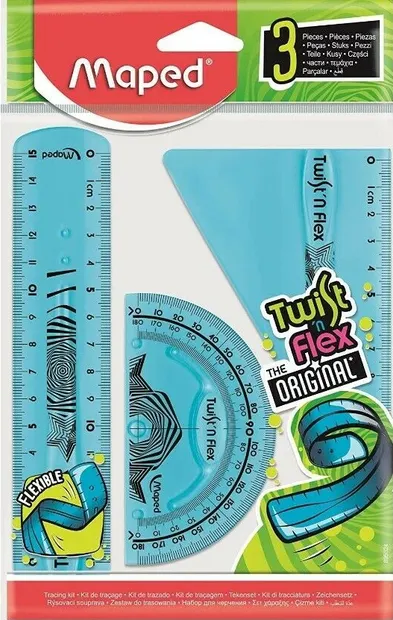 Set de desen Maped Twist'n Flex - Albastru