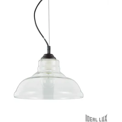 Pendul Bistrò Plate, 1 bec, dulie E27, D:280mm, H:300/1250mm, Negru