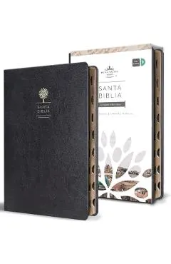 Biblia Reina Valera 1960 Letra Grande. S�mil Piel Negro, �ndice, Tama�o Manual / Spanish Bible Rvr 1960. Handy Size, Thumb Index, Large Print, Black L