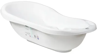 Cadă pentru bebeluși Vital Baby - Formă anatomică, 80 cm, alb