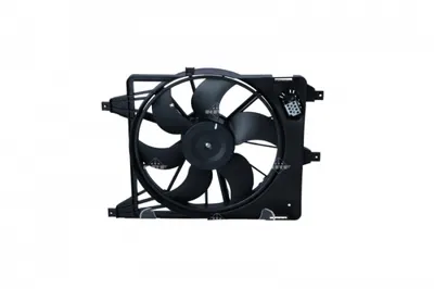 Ventilator radiator (cu carcasa) potrivit DACIA LOGAN, LOGAN EXPRESS, LOGAN MCV, SANDERO; RENAULT LOGAN I 1.4-1.6LPG 09.04