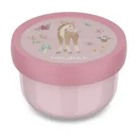 Cutie de gustări pentru copii roz-deschis din plastic Fairy Garden by Little Dutch – Mepal