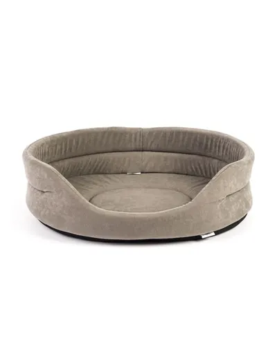 FERA Pat oval pentru caini, gri XL 75 x 62 x 22 cm