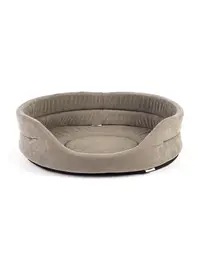 FERA Pat oval pentru caini, gri XL 75 x 62 x 22 cm