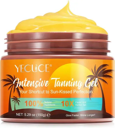 Gel de Bronzare Intensiv, Premium, Pentru Bronz de 10 ori mai rapid, Efect Intensificator, Ingrediente 100% Naturale, 150 g