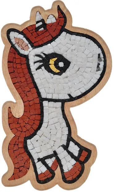 Mozaic de piatră Neptune Mosaic - Unicorn în profil