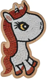 Mozaic de piatră Neptune Mosaic - Unicorn în profil