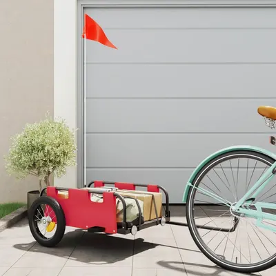 Gossi remorca de bicicleta, rosu, textil oxford si fier