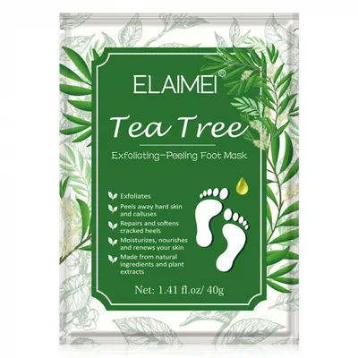 sosete Exfoliante cu Arbore de Ceai verde pentru Picioare E i Calcaie Fine