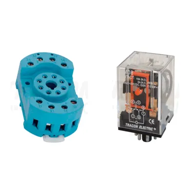 Pachet Soclu Releu RS90-22 si Releu Industrial RM08 48DC