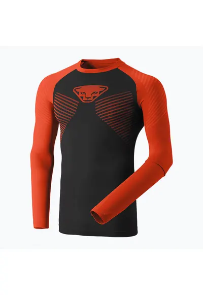 Bluza termoactiva pentru barbati - Poliamida - Negru/Portocaliu