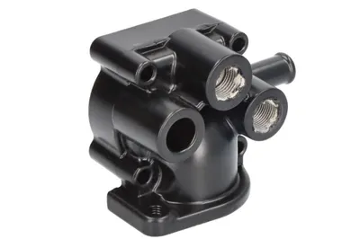 Carcasa termostat potrivit PERKINS, CASE IH 28, 31, 35; GEHL 245; JCB 208S, 8025 ZTS, 8030 ZTS, 8032 ZTS, 8035 ZTS, 8052, 8060, 8080