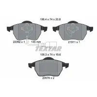 Set placute frana, frana disc TEXTAR 2339201