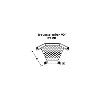 Traversa coltar 90GR pentru pat metalic 100 mm