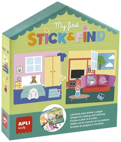 Joc pentru copii cu stickere Apli Kids - Primul meu joc cu flipper