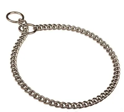Zgarda dresaj zala scurta Sprenger, crom, rezistenta, 3 mm x 55 cm
