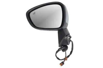 Oglinda laterala stanga electric, convex, cu incalzire, asistenta banda, grund, rabatare electrica potrivit OPEL CROSSLAND X 03.17