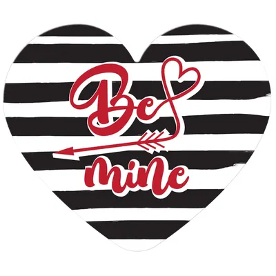 Placa-felicitare - Be mine (in forma de inima)