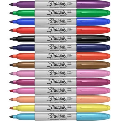 Marker permanent 0.9mm, varf rotund, Sharpie