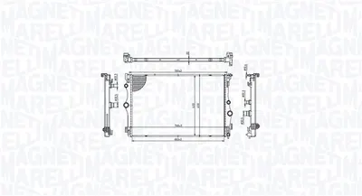 Radiator racire motor potrivit MERCEDES A (V177), A (W177), B SPORTS TOURER (W247), CLA (C118), CLA SHOOTING BRAKE (X118), GLA (H247), GLB (X247) 1.3-2.0D 03.18