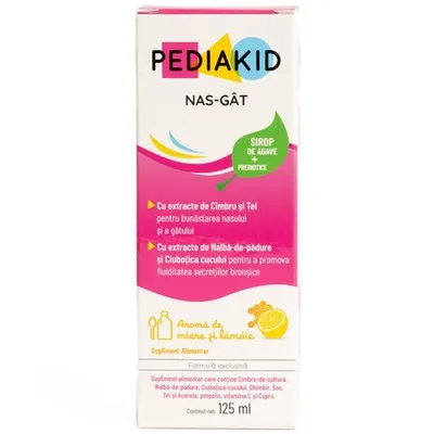 Sirop de miere și lămâie pentru răceală Nez-Gorge, 125 ml