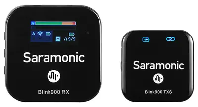 Broșe wireless și receptor cu două canale Saramonic - BLINK 900 S1,negru