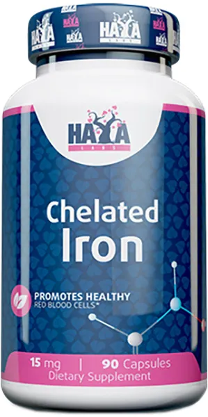 Chelated Iron, 15 mg, 90 capsule, Haya Labs