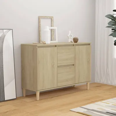 vidaXL Servantă, stejar sonoma, 101x35x70 cm, lemn prelucrat