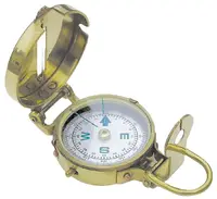 Busolă de buzunar Sea Club - Cu busolă, din alamă, 5.5 cm