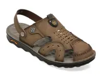 Sandale BITE THE BULLET kaki, 25207, din piele naturala