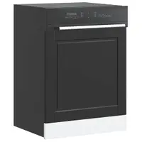 vidaXL Panou pentru mașină de spălat vase Porto Negru 60x1,5x57 cm lemn prelucrat