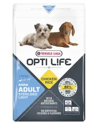 VERSELE-LAGA Opti Life Adult Light Mini hrana uscata pentru caini supraponderali/obezi de talie mica 7,5 kg