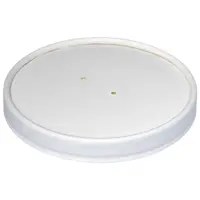 Capace Biodegradabile, Compostabile de Carton, PLA Albe, Diametru 184 mm, 25 buc