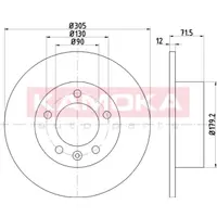 Disc frana KAMOKA 103197