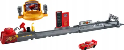 Set de joaca - Cars - Pista de lansare si masinuta Fulger