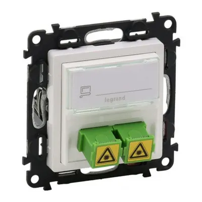 Priza fibra optica SC/APC, Valena Life, alb