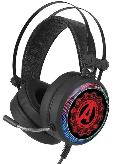 Căști cu microfon ERT GROUP - Marvel Avengers, negre/rozii