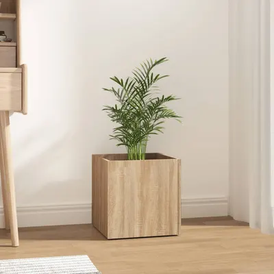 Gossi jardiniera cutie, stejar sonoma, 40x40x40 cm, lemn compozit
