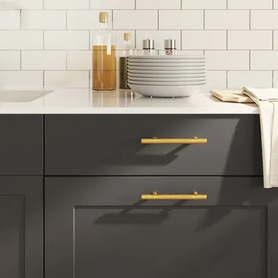 vidaXL Mânere de dulap, 20 buc., auriu, 96 mm, oțel inoxidabil