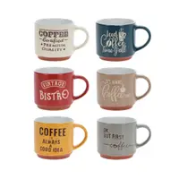 Set 6 căni din ceramică, Siaki Collection, 268 ml
