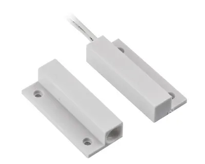 Contact magnetic ND-MC13S-W-10, culoare alba, material plastic, montare aparenta, interspatiu: 20mm, dimensiuni: 34 x 14 x 8mm