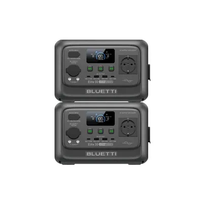 Stație de alimentare portabilă Elite 30 V2 ×2 BLUETTI 288Wh/600W pentru camping