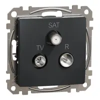 Sedna Design, Priza TV-R-SAT intermediara 10dB, antracit