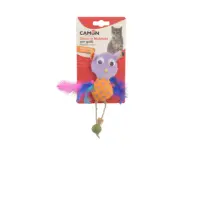 CAMON Matabi Bufnita, jucărie stimulare pândă pisici, catnip, textil, multicolor, 10cm, 1buc
