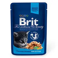 Brit Premium Junior plic hrana umeda pisici, Carne de Pui, 100g 100g